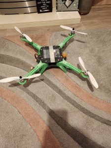 My second project was this large scale drone. Here you can see the completed project.